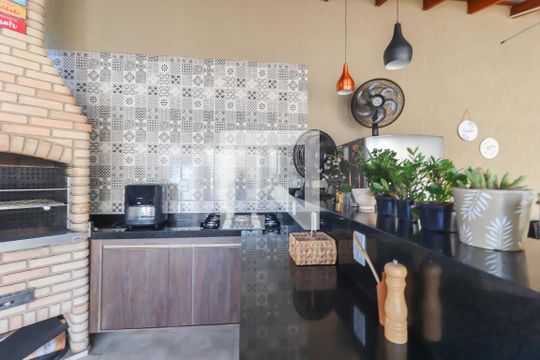 Área Gourmet de apartamento à venda com 3 quartos, 160m² em Jardim Ermida I, Jundiaí