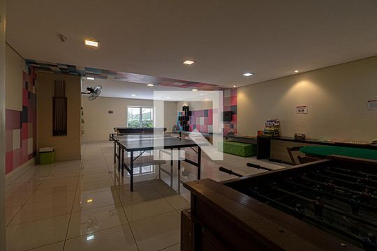 Área comum - sala de jogos de apartamento para alugar com 3 quartos, 70m² em Vila das Merces, São Paulo