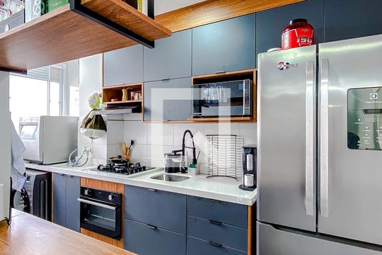 Cozinha de apartamento para alugar com 2 quartos, 44m² em Belenzinho, São Paulo