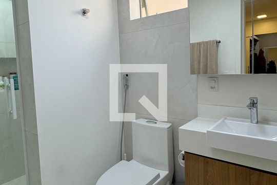 Banheiro da Suíte 1 de apartamento à venda com 2 quartos, 95m² em Alphaville Centro Industrial E Empresarial/alphaville., Barueri