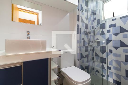 Banheiro da Suíte de apartamento à venda com 3 quartos, 72m² em Jardim Sonia, São Paulo