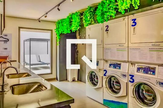 Área comum - Lavanderia de kitnet/studio para alugar com 1 quarto, 23m² em Vila Clementino, São Paulo