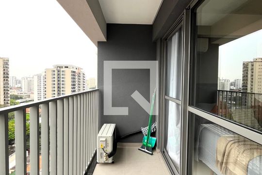 Varanda de kitnet/studio para alugar com 1 quarto, 23m² em Vila Clementino, São Paulo