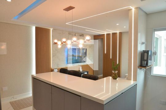 Cozinha de apartamento à venda com 2 quartos, 120m² em Campestre, Santo André