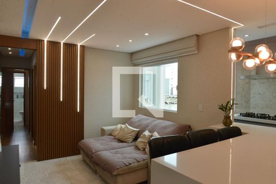 Sala de apartamento à venda com 2 quartos, 120m² em Campestre, Santo André