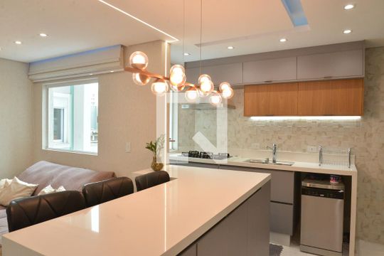 Cozinha de apartamento à venda com 2 quartos, 120m² em Campestre, Santo André