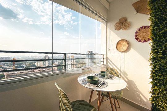 Varanda de kitnet/studio para alugar com 1 quarto, 26m² em Butantã, São Paulo