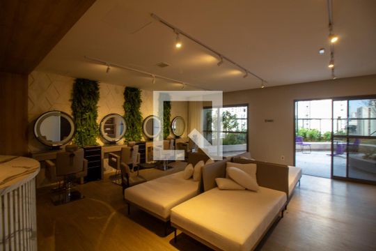 Área comum - Espaço Mulher de kitnet/studio para alugar com 1 quarto, 32m² em Santo Amaro, São Paulo