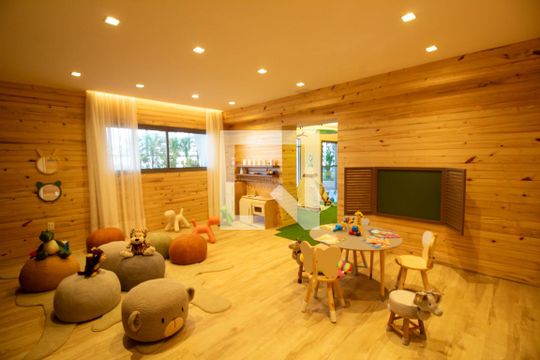 Área comum - Brinquedoteca de kitnet/studio à venda com 1 quarto, 32m² em Santo Amaro, São Paulo
