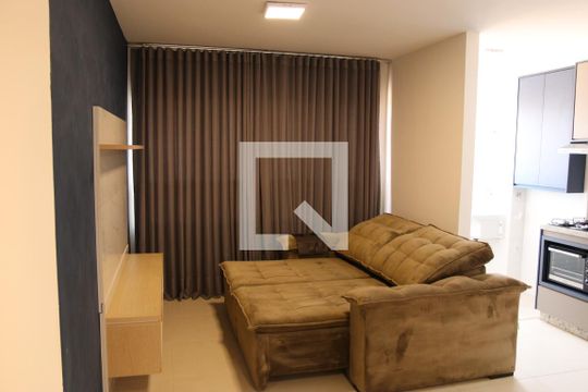 Sala de apartamento para alugar com 2 quartos, 56m² em Condomínio Residencial Santa Rita, Goiânia