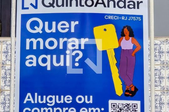 Placa QuintoAndar de casa para alugar com 2 quartos, 93m² em Méier, Rio de Janeiro