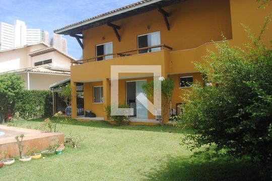 Área comum - Piscina de casa de condomínio para alugar com 5 quartos, 420m² em Jaguaribe, Salvador