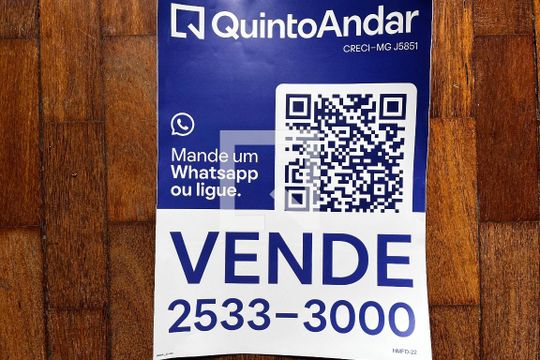 Plaquinha Instalada de apartamento à venda com 4 quartos, 130m² em São Luiz, Belo Horizonte