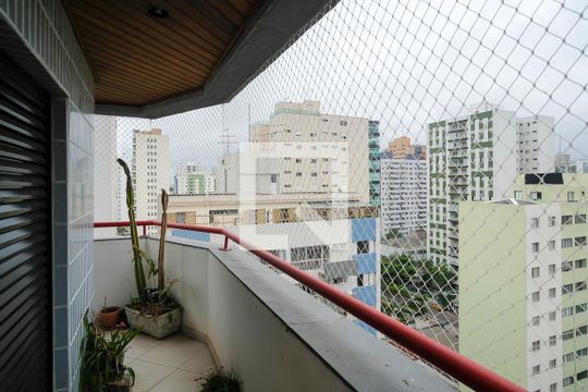 Varanda da suíte de apartamento à venda com 3 quartos, 165m² em Santo Antônio, São Caetano do Sul