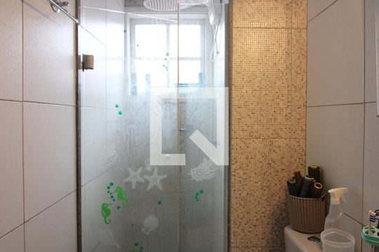 Banheiro Social de casa de condomínio à venda com 3 quartos, 105m² em Taboão, São Bernardo do Campo