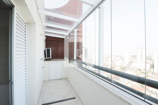 Varanda da Suíte 1 de apartamento à venda com 3 quartos, 135m² em Vila Dom Pedro Ii, São Paulo