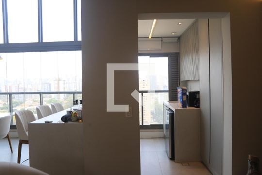 Cozinha de apartamento para alugar com 2 quartos, 96m² em Vila Clementino, São Paulo
