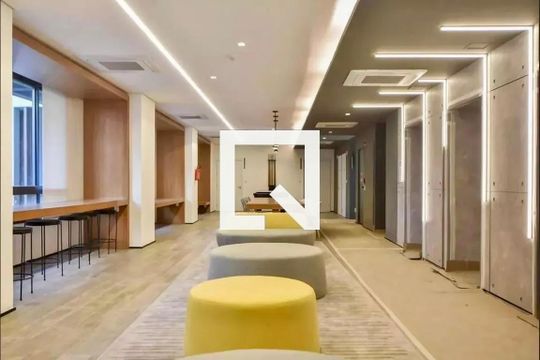 Hall Social Bloco de kitnet/studio para alugar com 0 quarto, 25m² em Brooklin Paulista, São Paulo