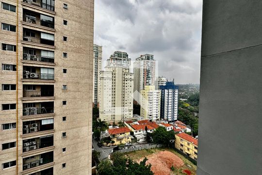Vista de kitnet/studio para alugar com 0 quarto, 25m² em Brooklin Paulista, São Paulo