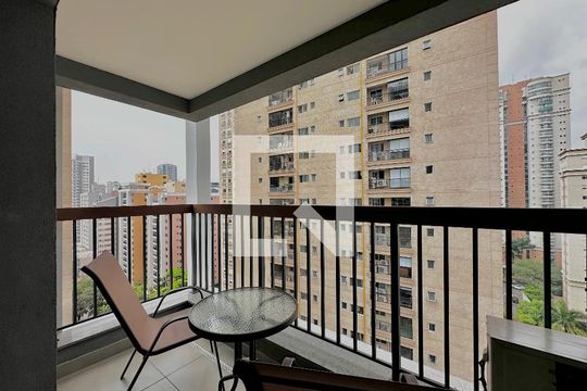 Sacada de kitnet/studio para alugar com 0 quarto, 25m² em Brooklin Paulista, São Paulo