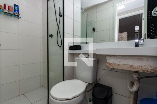 Banheiro Social de apartamento à venda com 2 quartos, 34m² em Bom Retiro, São Paulo