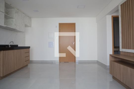 Sala/Cozinha de apartamento à venda com 2 quartos, 55m² em Vila Rosa, Goiânia