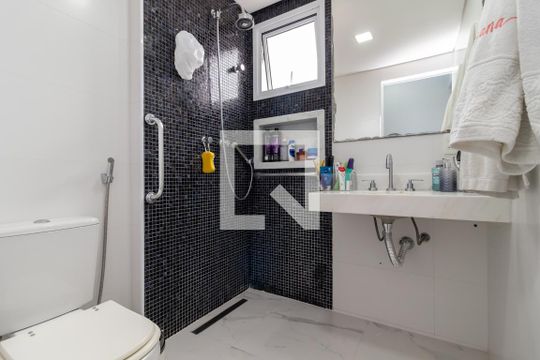 Banheiro da Suíte de apartamento à venda com 3 quartos, 87m² em Vila Dom Pedro Ii, São Paulo