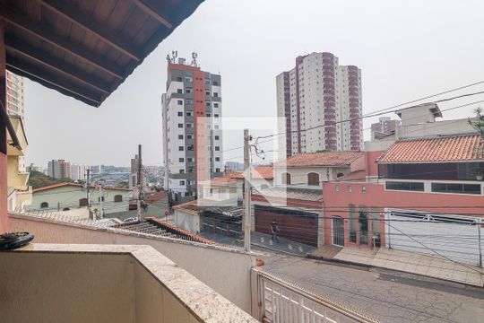 Varanda da Suite 1 de casa à venda com 3 quartos, 160m² em Vila Valparaíso, Santo André