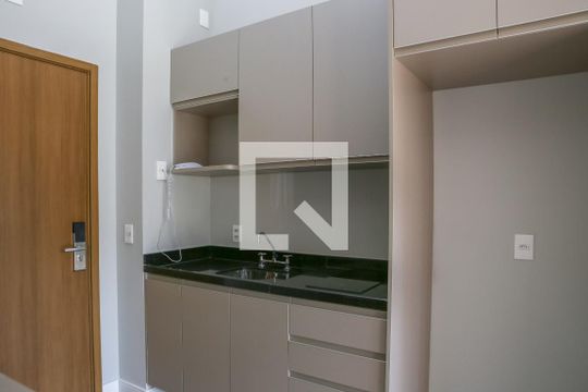 Cozinha de kitnet/studio à venda com 1 quarto, 28m² em Perdizes, São Paulo