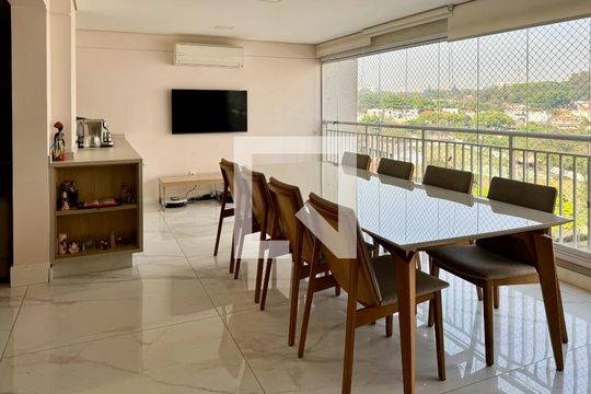 Varanda Gourmet de apartamento à venda com 3 quartos, 136m² em Vila Anastácio, São Paulo