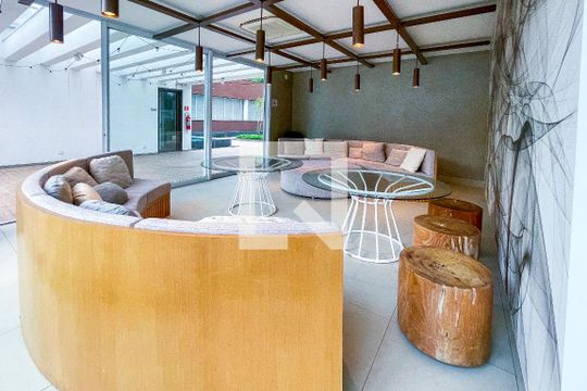 Área comum - Salão de festas de apartamento para alugar com 1 quarto, 57m² em Paraíso, São Paulo