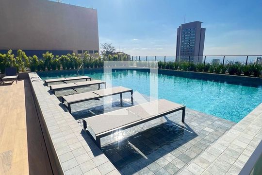 Área comum - Piscina de apartamento para alugar com 2 quartos, 73m² em Vila da Serra, Nova Lima