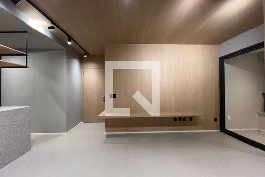 Sala de apartamento para alugar com 2 quartos, 73m² em Vila da Serra, Nova Lima