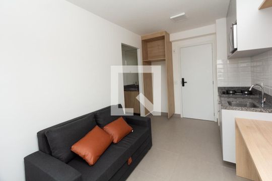 Sala/Cozinha de apartamento para alugar com 1 quarto, 32m² em Recanto Paraíso, São Paulo