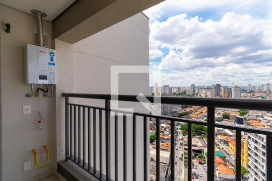 Varanda do Quarto de apartamento para alugar com 1 quarto, 31m² em Vila Prudente, São Paulo