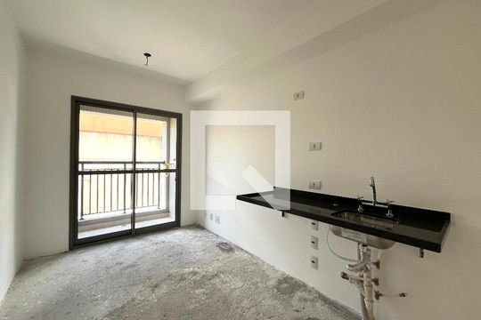 Sala/Cozinha de apartamento à venda com 1 quarto, 28m² em Jardim Prudência, São Paulo