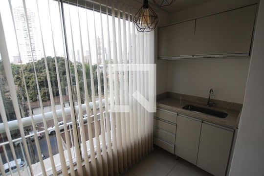 Sacada de apartamento para alugar com 1 quarto, 42m² em Setor Bueno, Goiânia
