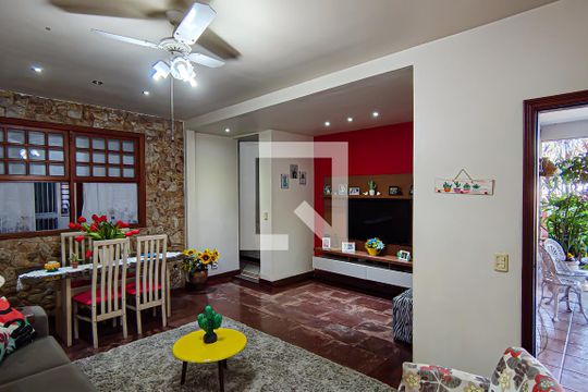 sala de casa à venda com 4 quartos, 420m² em Taquara, Rio de Janeiro