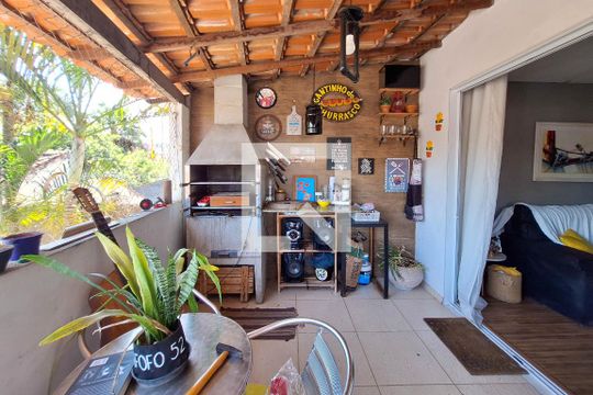 Varanda da Sala de casa de condomínio à venda com 4 quartos, 150m² em Fonseca, Niterói