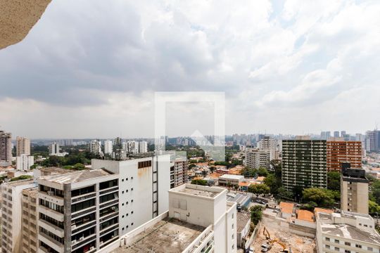 Vista da Varanda de kitnet/studio para alugar com 1 quarto, 27m² em Santo Amaro, São Paulo