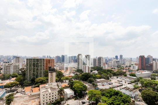Vista da Varanda de kitnet/studio para alugar com 1 quarto, 27m² em Santo Amaro, São Paulo
