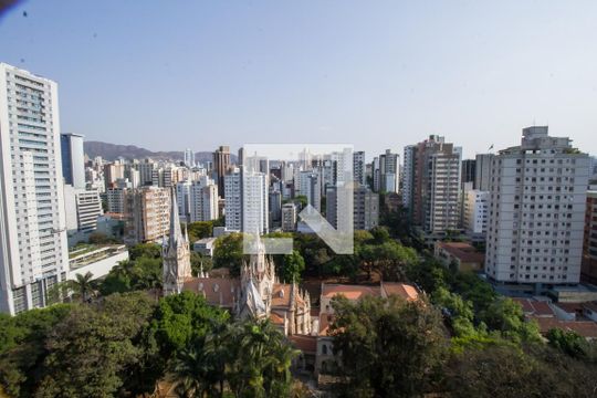 Vista da Sala de apartamento à venda com 3 quartos, 94m² em Funcionários, Belo Horizonte