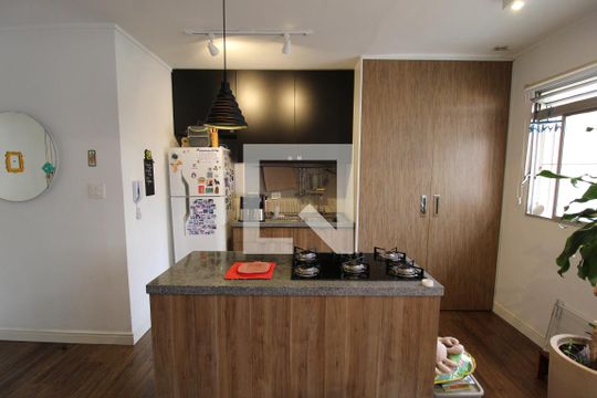 Sala/Cozinha de apartamento à venda com 1 quarto, 47m² em Indianópolis, São Paulo