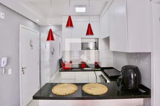 Cozinha de apartamento à venda com 1 quarto, 34m² em Mooca, São Paulo