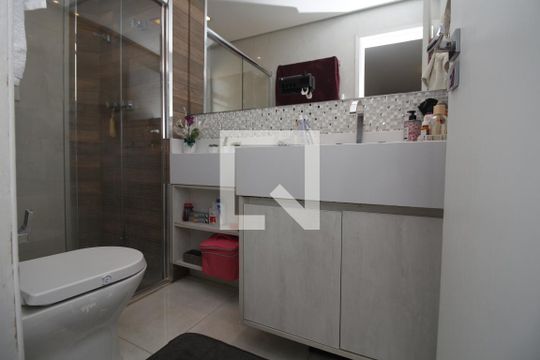 Banheiro da Suíte de apartamento à venda com 3 quartos, 96m² em Tatuapé, São Paulo