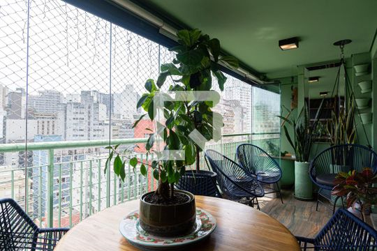 Varanda da Sala de apartamento à venda com 2 quartos, 80m² em Bela Vista, São Paulo