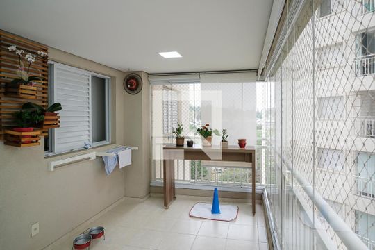 Varanda gourmet de apartamento à venda com 3 quartos, 85m² em Jardim Sao Caetano, São Caetano do Sul