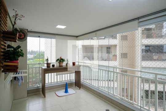 Varanda gourmet de apartamento à venda com 3 quartos, 85m² em Jardim Sao Caetano, São Caetano do Sul