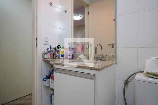 Banheiro da suíte de apartamento à venda com 3 quartos, 85m² em Jardim Sao Caetano, São Caetano do Sul