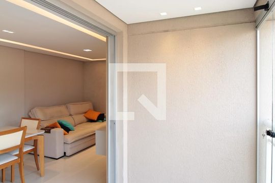 Varanda da Sala de apartamento à venda com 3 quartos, 83m² em Aeroporto, Belo Horizonte